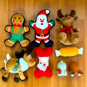 Dog Toys. 8 pcs. Assorted sizes.